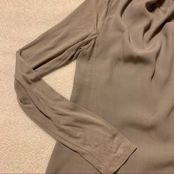 Babaton Gray Drape Front Asymmetrical Zip Lightweight Jacket - Picture 9 of 14
